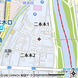 熊本ラーメン 黒亭周辺の地図