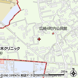 熊本県上益城郡益城町広崎1048-5周辺の地図