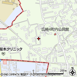 熊本県上益城郡益城町広崎1048-19周辺の地図