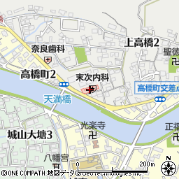 セントラルファイブ末次内科医院周辺の地図