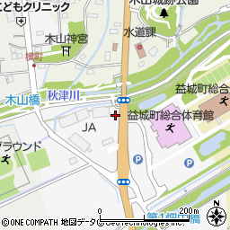 ＪＡ益城セルフＳＳ周辺の地図