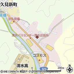 高知県土佐清水市加久見入沢町周辺の地図