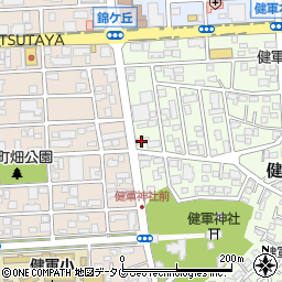 ヤクルト　熊本ヤクルト株式会社健軍センター周辺の地図