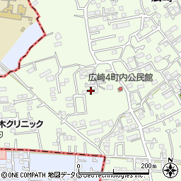 熊本県上益城郡益城町広崎1053周辺の地図