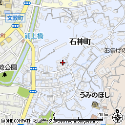 長崎県長崎市石神町周辺の地図