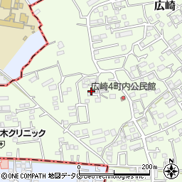 熊本県上益城郡益城町広崎1053-2周辺の地図