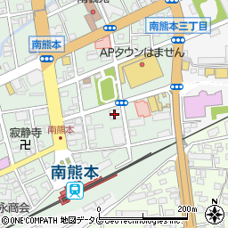 株式会社鈴花　南熊本店周辺の地図