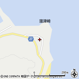 窪津埼灯台周辺の地図