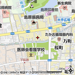 長崎県島原市今川町周辺の地図