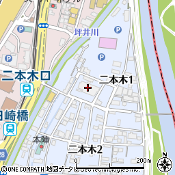 ＫＡＢ熊本朝日放送株式会社　制作周辺の地図
