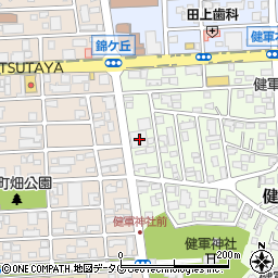 熊本県熊本市東区健軍本町10-25周辺の地図