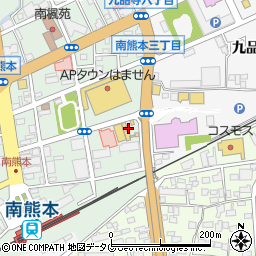 ネッツトヨタ中九州　ネッツスクエア南熊本店周辺の地図
