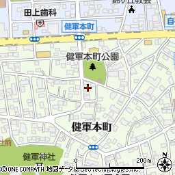 熊本県熊本市東区健軍本町19-14周辺の地図