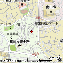 長崎県長崎市白鳥町周辺の地図