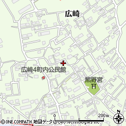 熊本県上益城郡益城町広崎1397周辺の地図