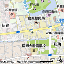 少林寺拳法・島原城南道院周辺の地図