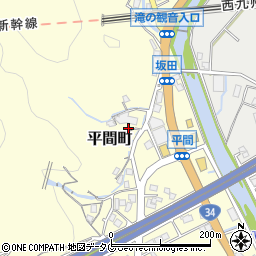 長崎県長崎市平間町864周辺の地図