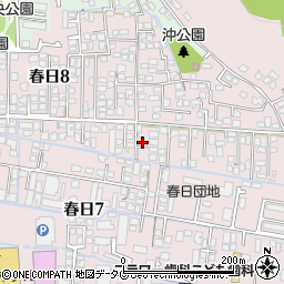 熊本県熊本市西区春日7丁目4周辺の地図