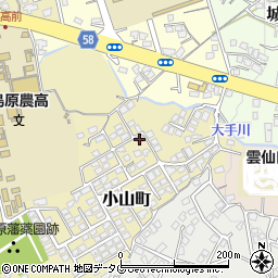 長崎県島原市小山町周辺の地図