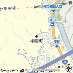 長崎県長崎市平間町878周辺の地図