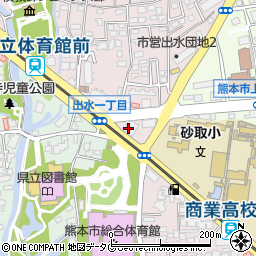 玉野総合コンサルタント株式会社　熊本事務所周辺の地図