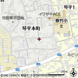 ココ亭琴平店周辺の地図