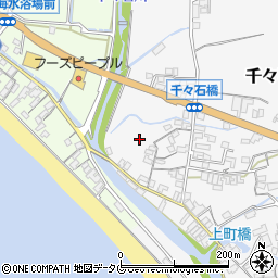 長崎県雲仙市千々石町甲周辺の地図