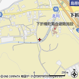 長崎県島原市下折橋町3707周辺の地図