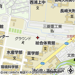 長崎県長崎市文教町周辺の地図