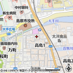 九州労働金庫島原支店周辺の地図