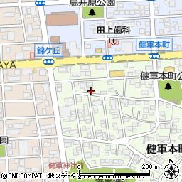 健軍本町3-23駐車場(2)周辺の地図