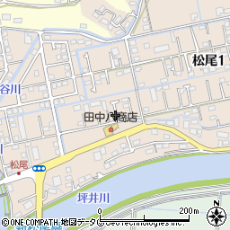 熊本県熊本市西区松尾周辺の地図