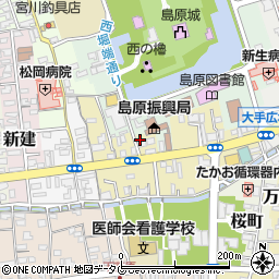 長崎新聞社島原支局周辺の地図