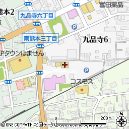 快活ＣＬＵＢ　ワンダーシティ南熊本店周辺の地図