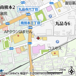 カレーハウスＣｏＣｏ壱番屋ワンダーシティ南熊本店周辺の地図