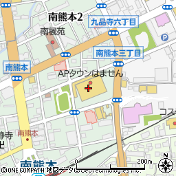 丸亀製麺 南熊本店周辺の地図