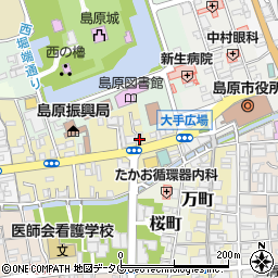 株式会社平山組　島原支店周辺の地図