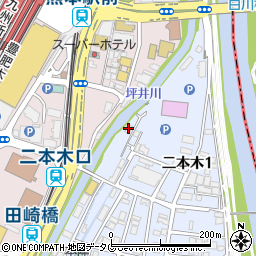 全日通労働組合熊本県支部周辺の地図