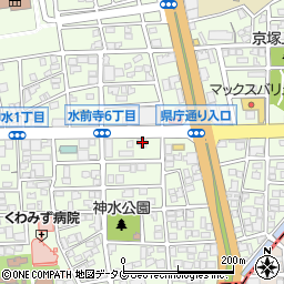株式会社新日本技術コンサルタント　熊本営業所周辺の地図