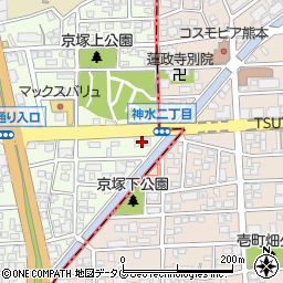 昭和株式会社　熊本営業所周辺の地図