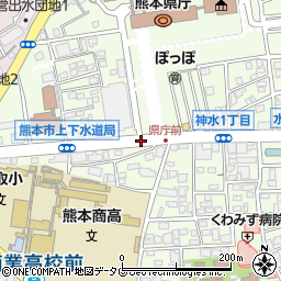 県庁正門周辺の地図