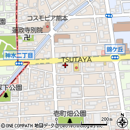 熊本交通本社周辺の地図