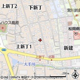 長崎県島原市下新丁2452周辺の地図