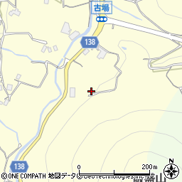 長崎県諫早市飯盛町古場587周辺の地図