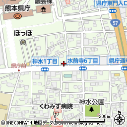 株式会社日本住宅保証検査機構　熊本営業所周辺の地図