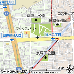 印章の大学堂　県庁通店周辺の地図