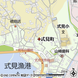 長崎県長崎市式見町周辺の地図