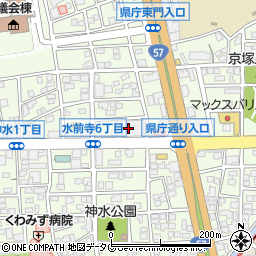 熊本銀行本店ＣＤコーナー ＡＴＭ周辺の地図