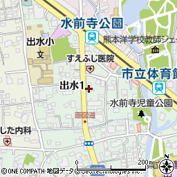 フラワーショップ花坂出水店周辺の地図