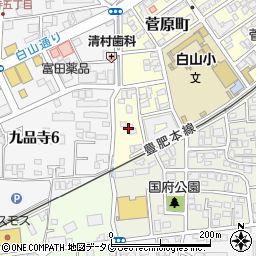 熊本県熊本市中央区菅原町14周辺の地図